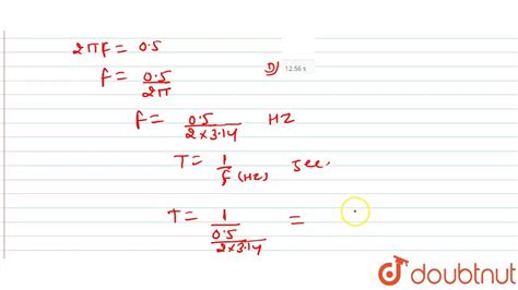 omega and frequency relation.